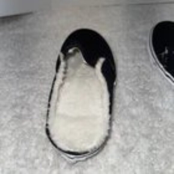 Vans Mules Men 6.5 Women 8 Black White Slip On Mules Casual Unique Used y2k - Picture 8 of 14